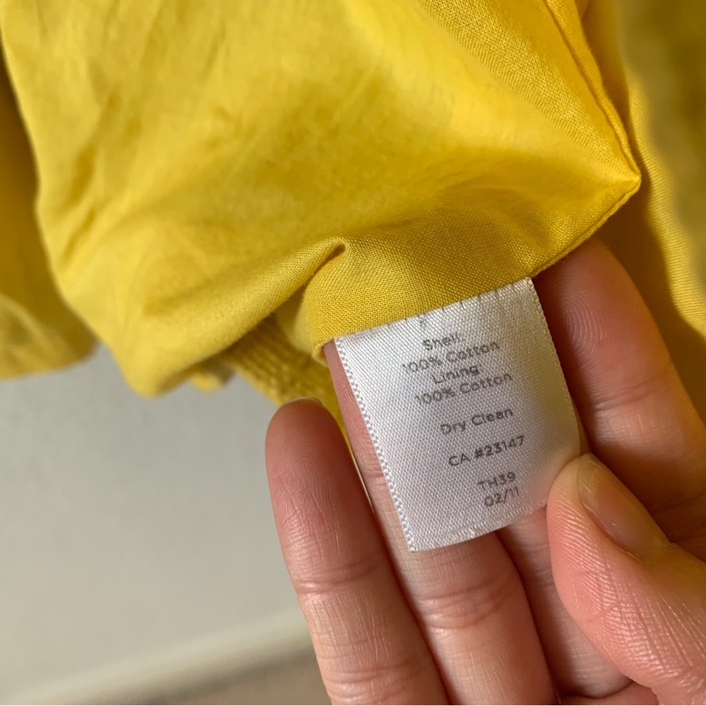 Talbot’s Mustard Yellow Linen/Cotton Blazer size 8 - Picture 4 of 6